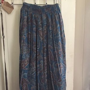 Paisley print maxi skirt